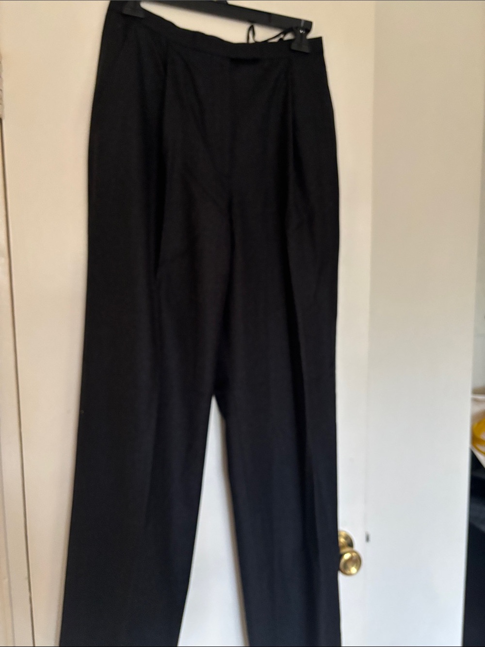 Classic High-Waist Black Women's Trousers